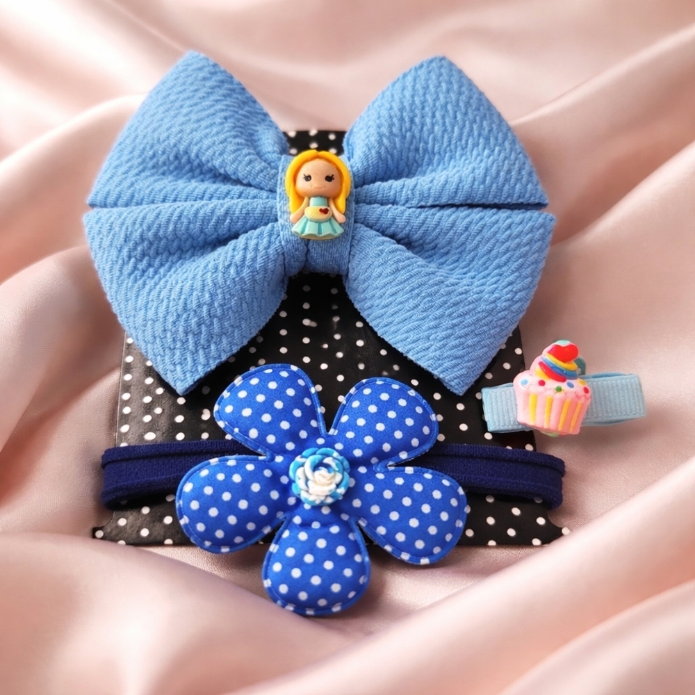 Nwt new Handmade headband clips hair baby toddler girls